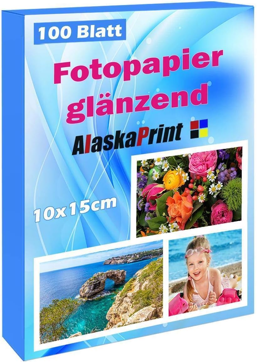 XiaoLidm 200 Blatt Fotopapier 10x15 cm, 230g/m² Inkjet Hochglänzend Fotopapier, Photo Paper für