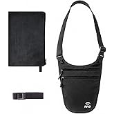 Travel Money Belt Under Clothes,RFID Passport Wallet, Hidden Money Belt for Travel Women Men, Secure Wallet to Protect Cash, Credit Cards