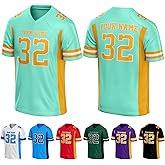 Custom Football Jersey Personalized Football Shirt with Name Team Number Logo for Men Women Youth