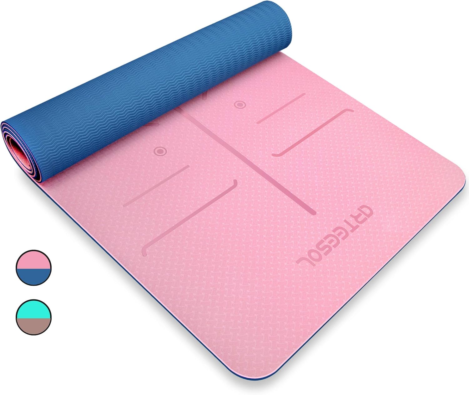 arteesol Yoga Mat, Yoga Mats for Women Exercise Gym Mat for Gym Home