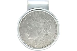 SABRINA SILVER Sterling Silver Dollar Money Clip with Morgan Dollar Coin included