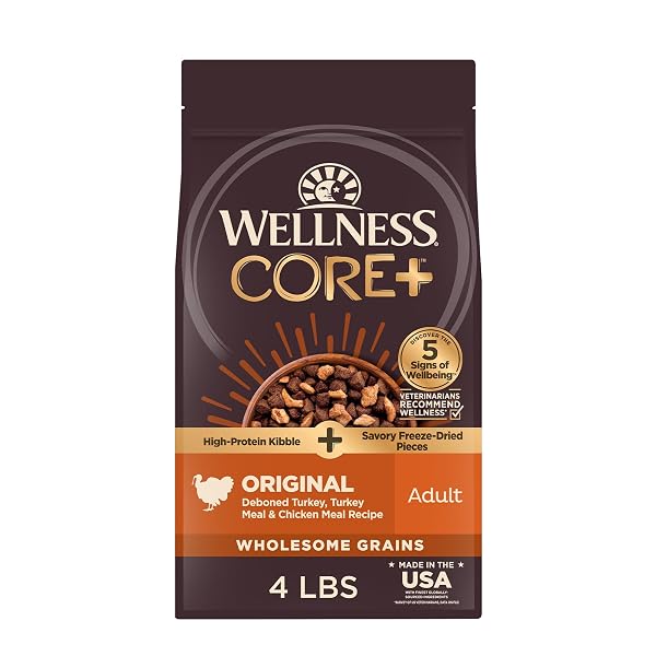WELLNESS CORE+ ADULT DRY DOG FOOD WITH FREEZE...