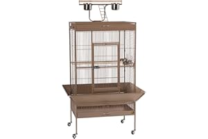 PH PREVUE HENDRYX Prevue Hendryx Pet Products Wrought Iron Select Bird Cage 3153COCO, Coco Brown, 30-Inch by 22-Inch by 63-Inch