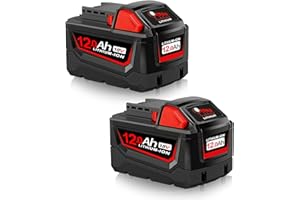 2 Packs M18 18V 12000mAh Replacement for Milwaukee Battery Compatible with Milwaukee M18 Battery 48-11-1820 48-11-1840 48-11-