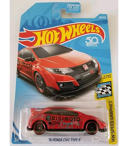 Hot Wheels '16 Honda Civic Type R, HW Speed Graphics 2/10 [Blue