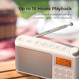i-box Spectrum Portable DAB Radio FM USB 15h Battery 60 Stations view 2