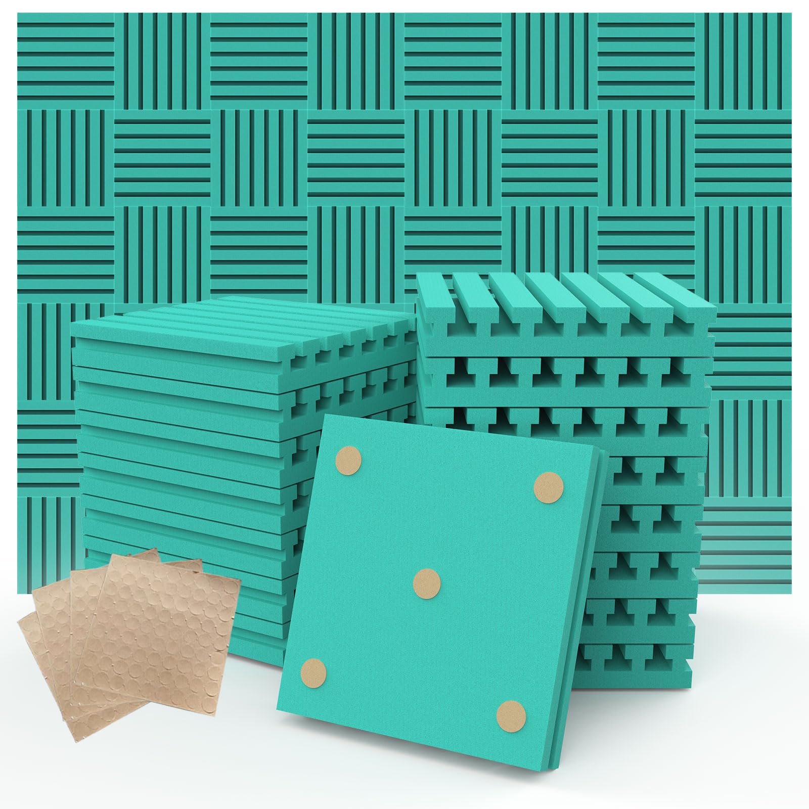 Photo 1 of ***LIKE NEW/OPEN BOX***
Acoustic Foam Panels, Sound Proof Foam Panels for Walls, Soundproofing Absorbing Panels Studio Noise Absorbing for Studio, Office, Home, 2" X 12" X 12"