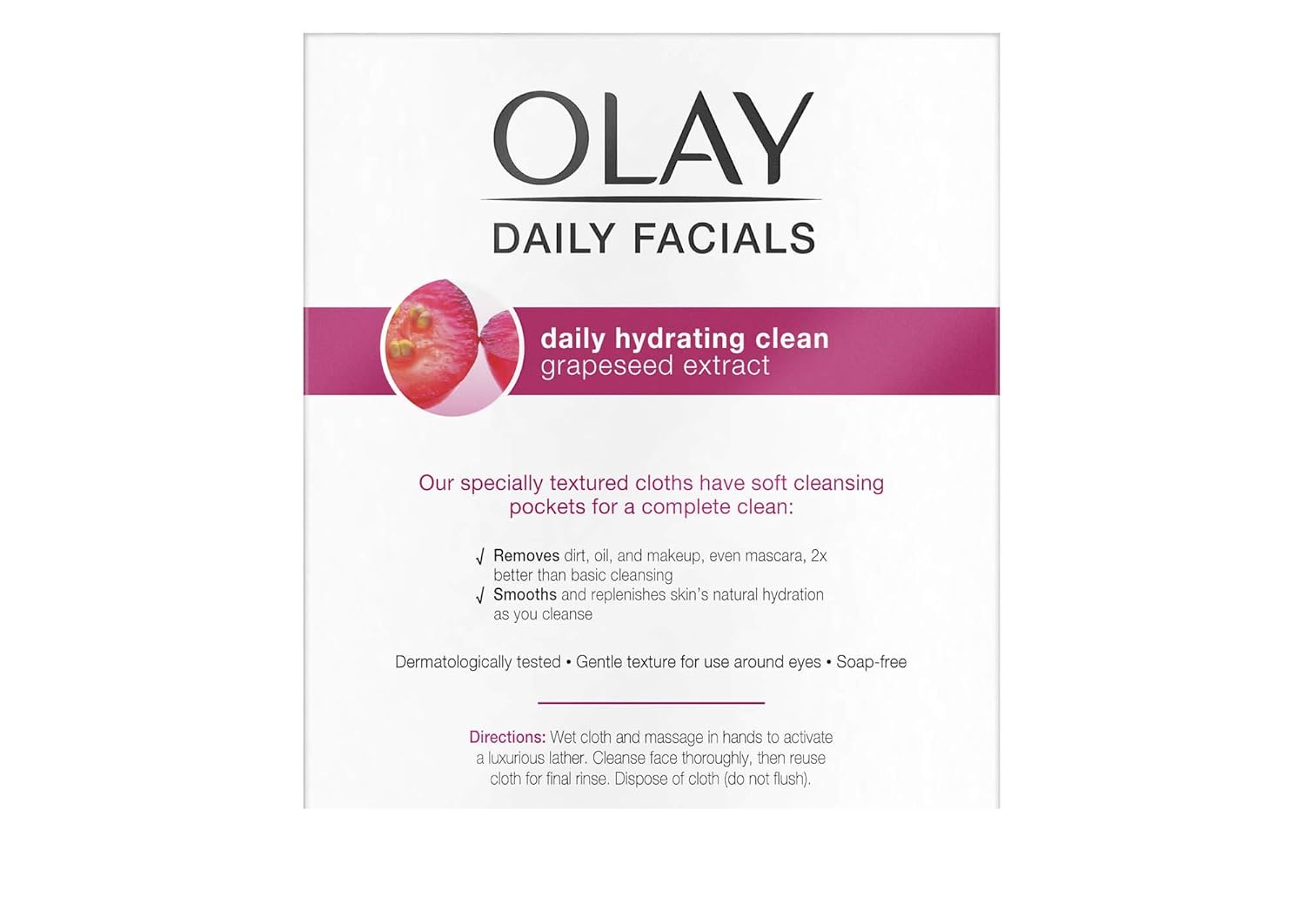 Olay Daily Facial 5-in-1 Water Activated Facial Cleansing Cloths 99ct: Beauty