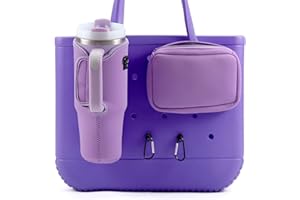 MEETI 4PCS Organizer Holder for Bogg Bag, Accessories for Bogg Bags, Phone Holder compatible with Bogg Bag Original (Purple)