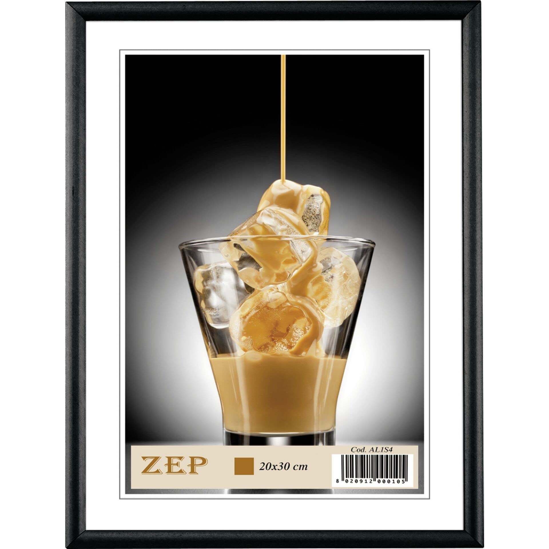 Zep S.r.l Frame, Aluminium 20.0x30.0x3 cm Black
