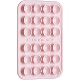 OCTOBUDDY Classic - Silicone Suction Phone Case Adhesive Mount, Chalk Pink | Hands-Free, Strong Grip Holder for Selfies and Videos - iPhone and Android Compatible - 2.25&Prime; x 3.25&Prime;