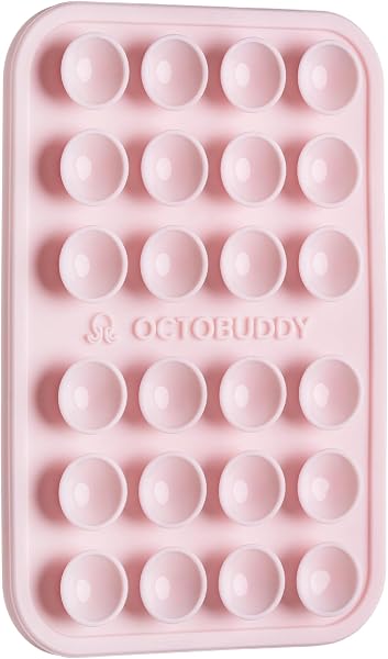 OCTOBUDDY Classic - Silicone Suction Phone Case Adhesive Mount - Hands-Free, Strong Grip Holder for Selfies and Videos - iPho