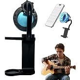 Magnetic Guitar Phone Holder,Universal Phone Fit, Adjustable &amp; Rotatable Guitar Phone Mount Suitable For Guitar,Ukulele And Bass, Supports iPhone 12+&amp;Magsafe,Ideal for Instructional Videos