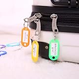 Lefute Key Tags Pack of 10 with Labels 2 x 0.87 x 0.12 in Plastic Covers view 6