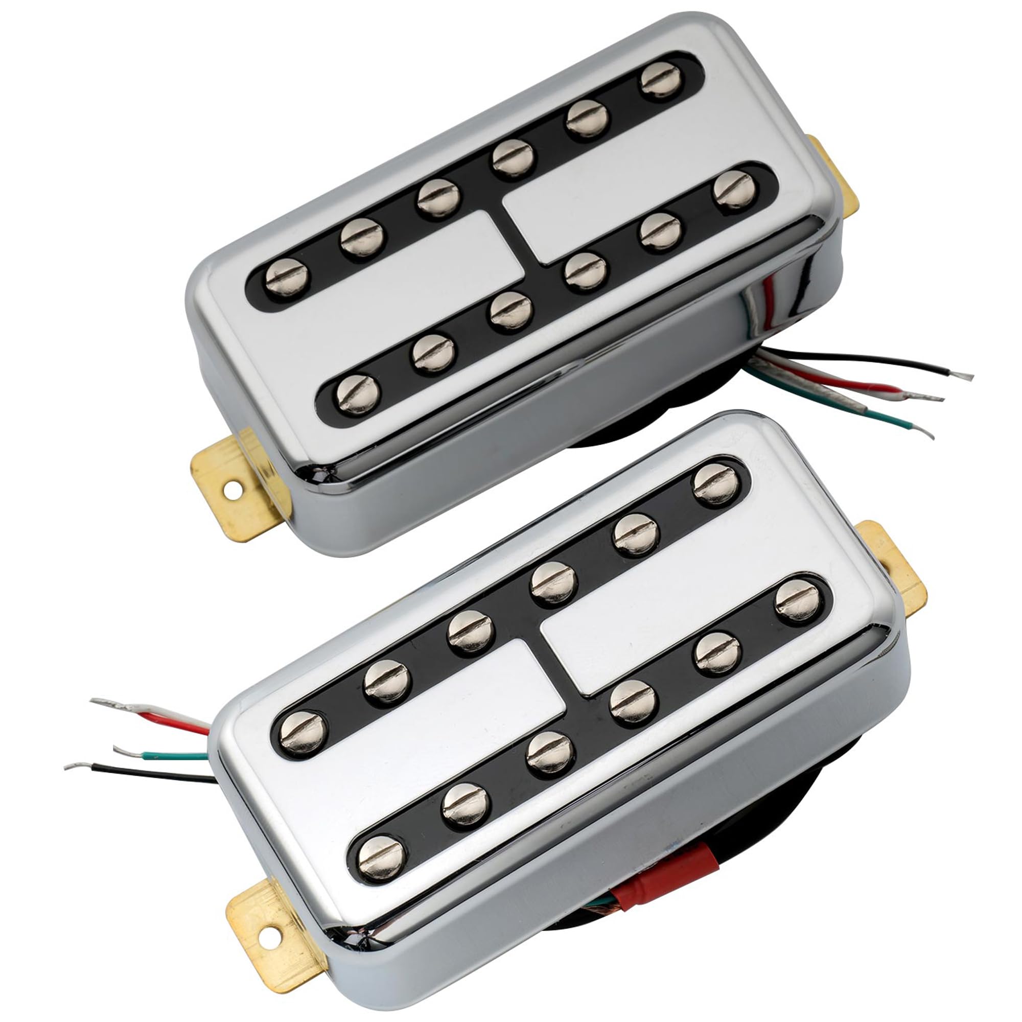 Artec TVFT Filtertron Style Alnico 5 Humbucker Pickup Neck Bridge Pickups Set for Electric Guitar, Chrome