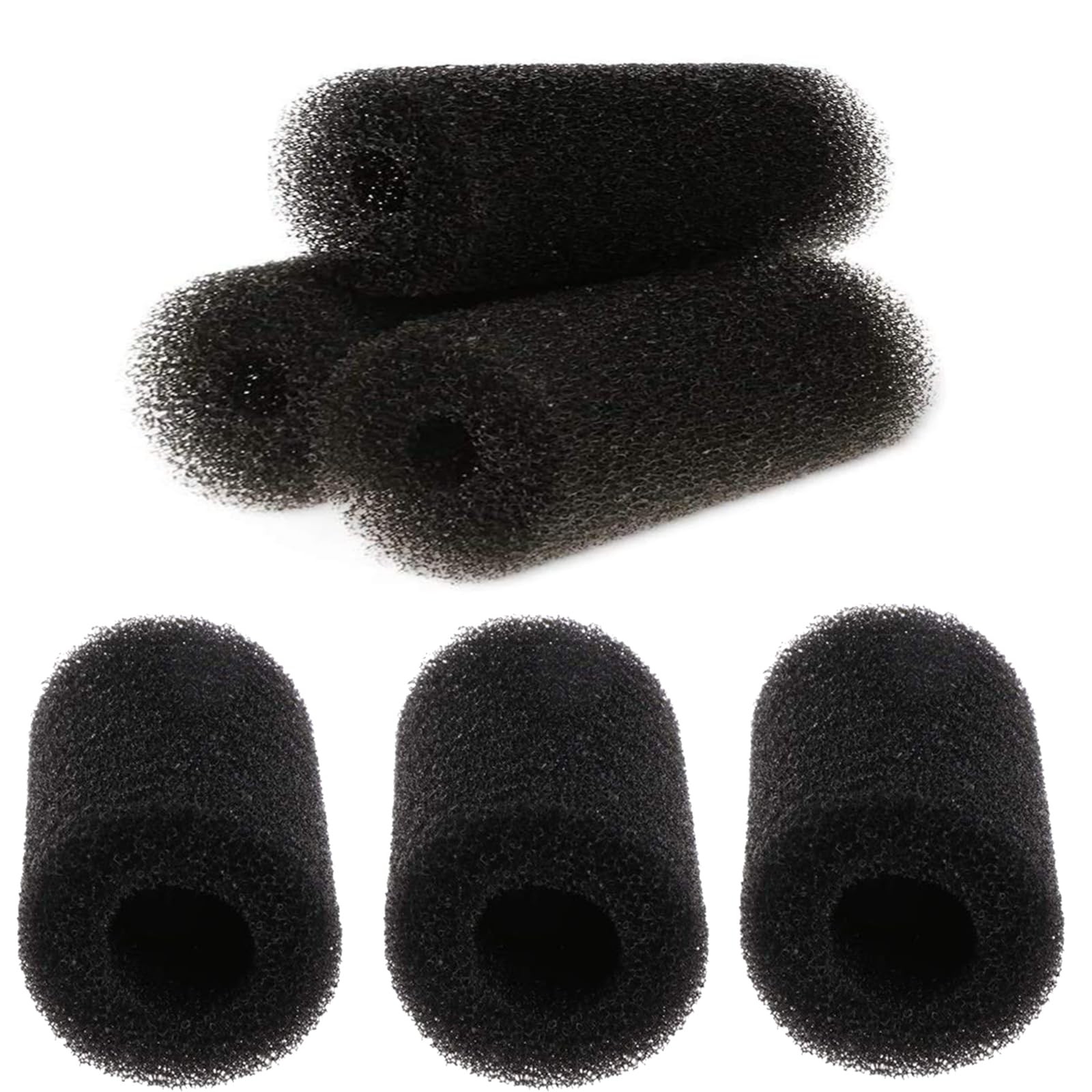 Ieron 6Pcs Aquarium Pump Sponge 8cm Tank Pre-Filter Sponge Intake Filter Sponge Cover Used for Aquarium Fish Tank