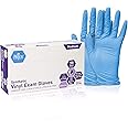 Med PRIDE Synthetic Nitrile-Vinyl Blend Exam Gloves, Medium 100 - Powder Free, Latex Free & Rubber Free - Single Use Non-Ster