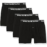 Beverly Hills Polo Club Men's 4 Pack Knit Boxer Short