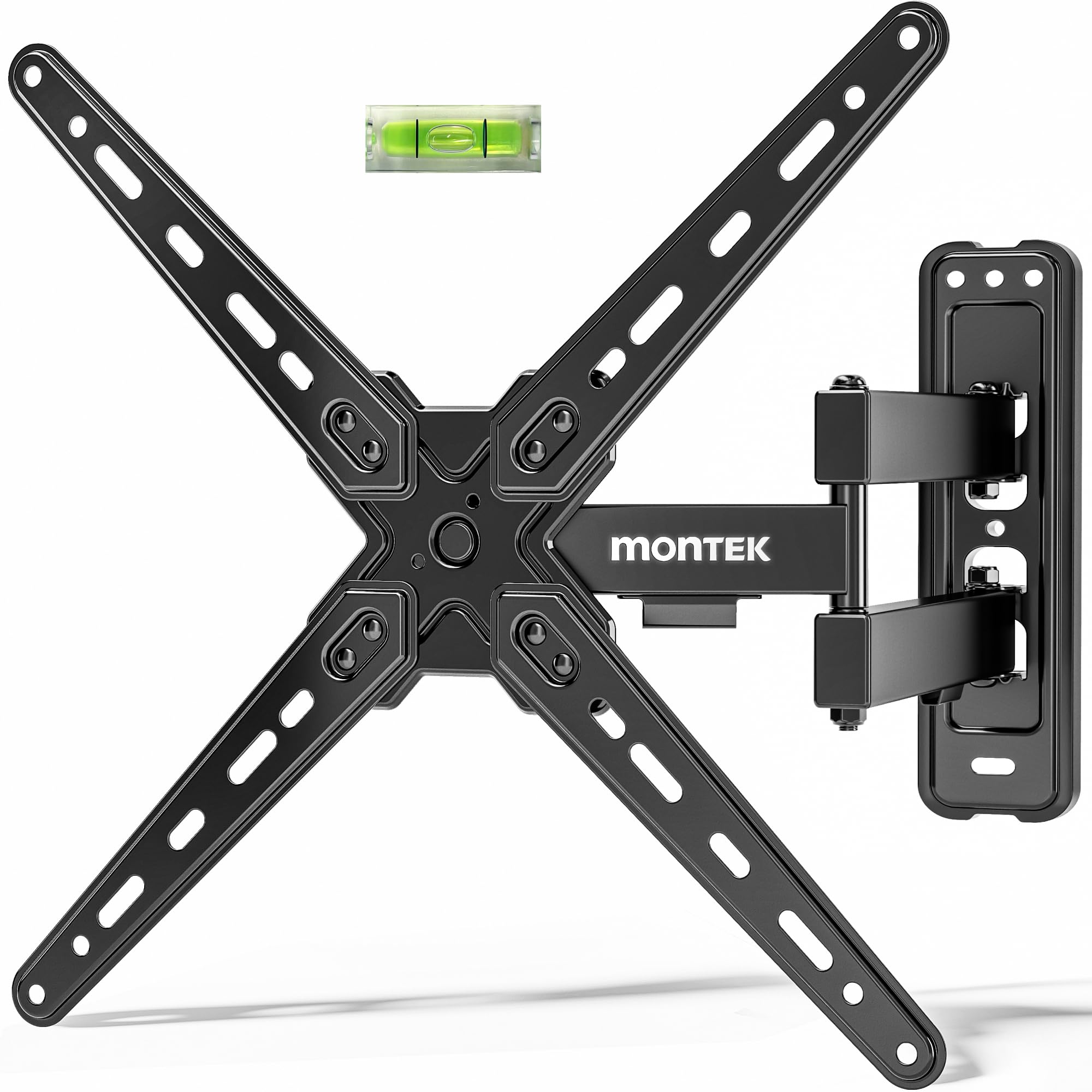 Photo 1 of monTEK Full Motion TV Wall Mount Bracket for Most 13-55 Inch LED LCD Flat Screen TVs & Monitors, Swivel Tilt Extension Rotation with Articulating Arms, TV Mount Max VESA 400x400mm, up to 55lbs