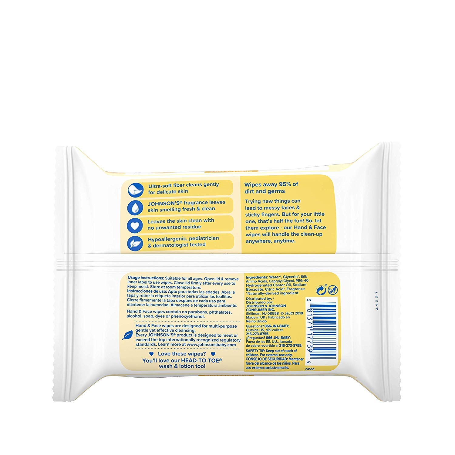 amazon johnsons baby wipes