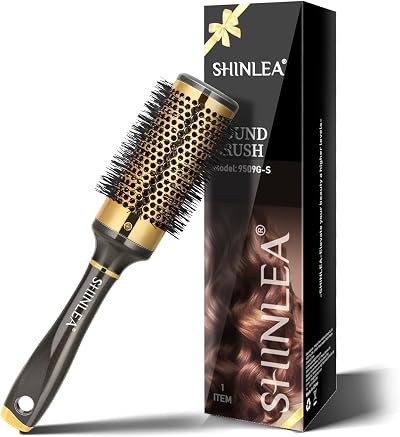 SHINLEA Hair Brush Round 43MM for Blow Drying Aluminum Vent Tubes