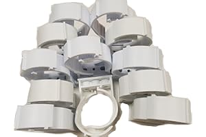 SnapnStrut Qty 12 White sns79-93HS PP Pipe Hanger for 3 Inch EMT Conduit and Copper, and Sched 40 Pipe, American Made, one-Piece Hanger for Pipe, Cables, Conduit