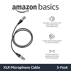 Amazon Basics 2-Pack XLR Microphone Cable for