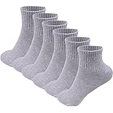 TZ Promise 6 Pack-Women's Athletic Quarter Ankle Low Cut Cotton Socks Cushioned Sports Running