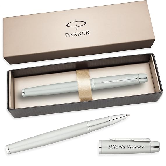 PARKER Tintenroller IM Silber C.C. S0856370 mit persönlicher Laser-Gravur