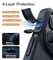 TORRAS Shockproof for iPhone 16 Pro Max Case, 4X
