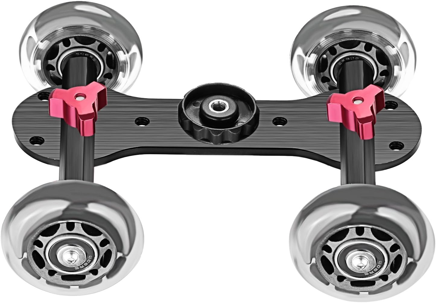 Neewer Scaled Camera Table Dolly Slider with 22 pounds/10 kilograms Load Capacity Skater Design Aluminum Rods Rotatable Rubber Wheels 1/4-inch 3/8-inch Screw Threads for DSLRs Video Camcorders (Black) : Camera & Photo