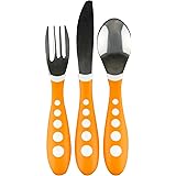 Gerber Graduates Kiddy Cutlery Set in Assorted Colors, 3-Piece Set, Colors may vary