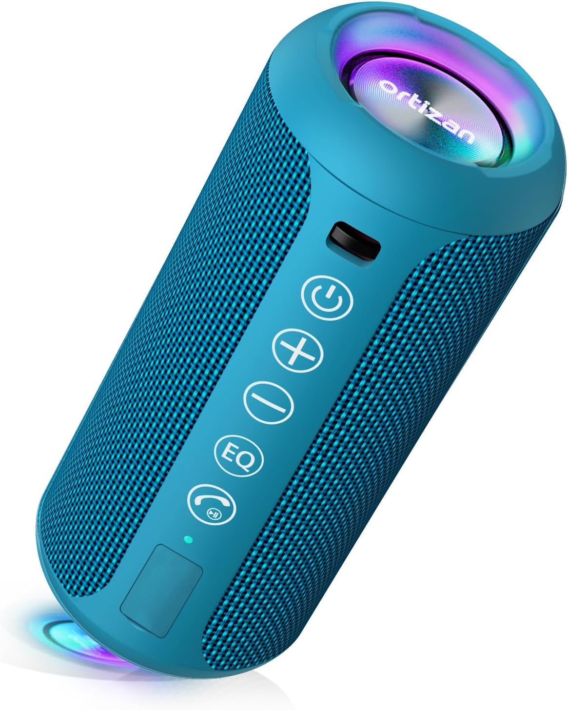 Photo 1 of Ortizan Portable Bluetooth Speakers, IPX7 Waterproof Wireless Outdoor Speaker with 24W Loud Stereo Sound And Bluetooth 5.3, Deep Bass, RGB Lights, Dual Pairing, 30H Playtime for Home, Party
