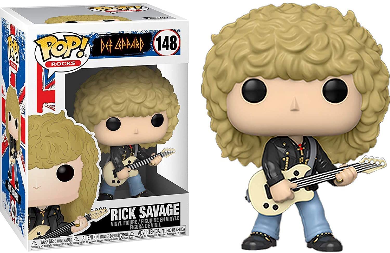 Funko POP! Rocks - Def Leppard - Rick Savage - Collectable Vinyl Figure - Gift Idea - Official Merchandise - Toys for Kids & Adults - Music Fans - Model Figure for Collectors and Display