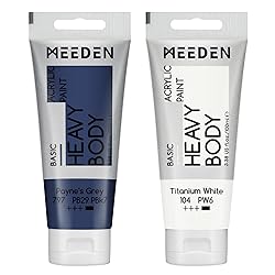 MEEDEN Acrylic Paint Payne's Grey: 100ml/3.38oz
