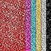 6 Sheets Approx.10 X 10 inches Glitter Heat Transfer Vinyl, Assorted Colors