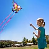 HONBO Butterfly Kite 55x28 Large Easy Fly Kids 4-8 300ft Line Handle view 3
