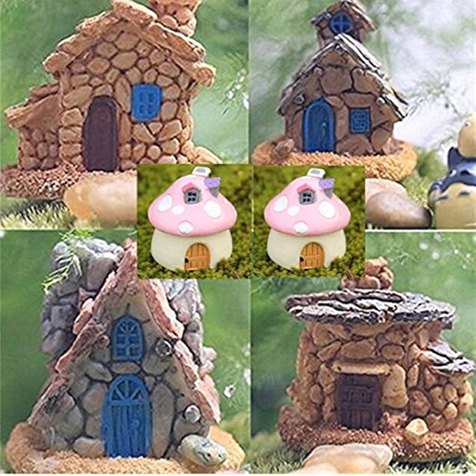 WIN Miniature Fairy Garden Accessories, Stone House