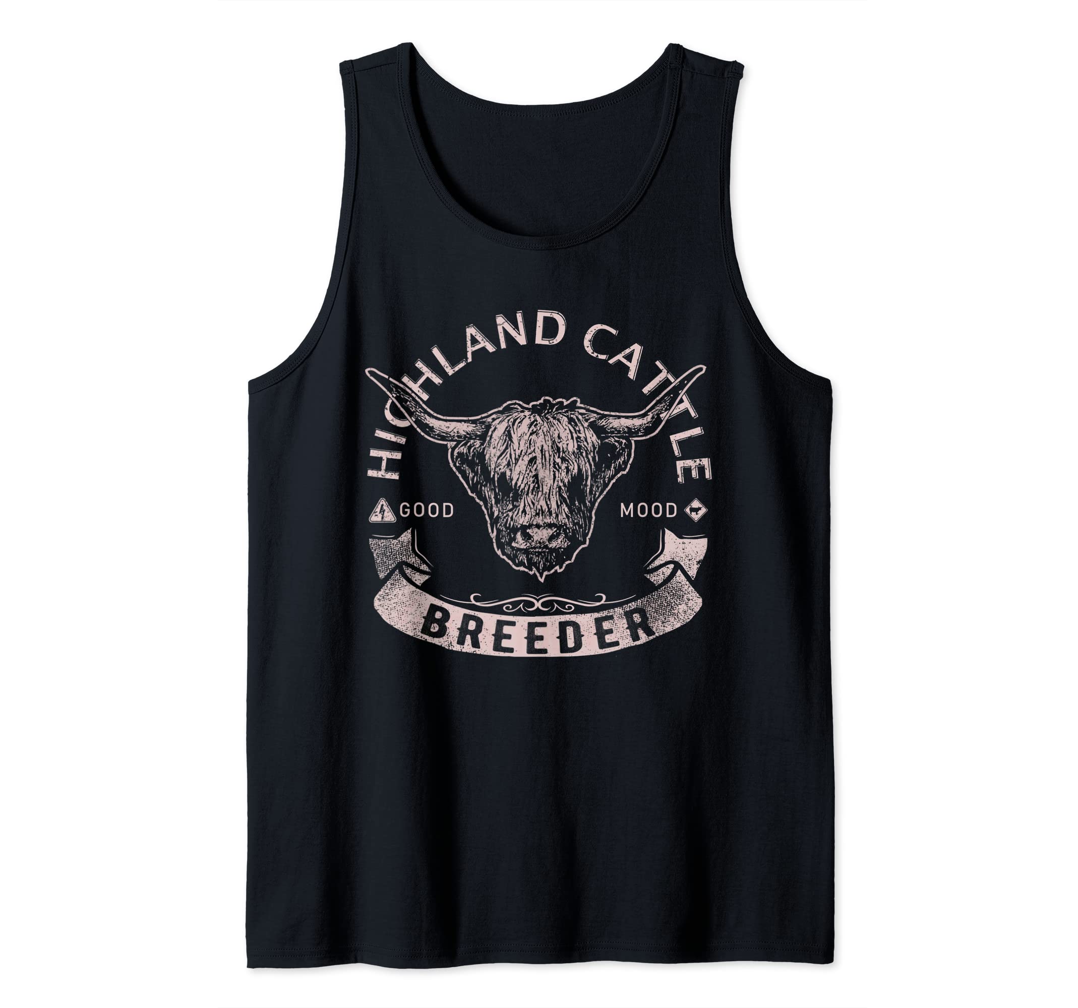 Vintage Highland Cattle Breeder & Scottich Cow Farmers Stuff Tank Top