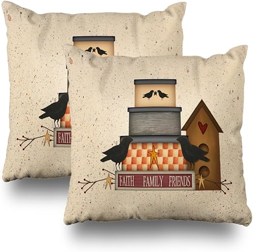 Amazon Com Pakaku Set Of 2 Throw Pillows Covers For Couch Bed 18