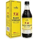 Fusion Select 500ml Chinese Black Vinegar Authentic Chinkiang Black Vinegar | for Cooking, Sauces, Dressings - Zero Artificial Color &amp; Flavors - Aged for 3 years - Kitchen Condiments &amp; Ingredients