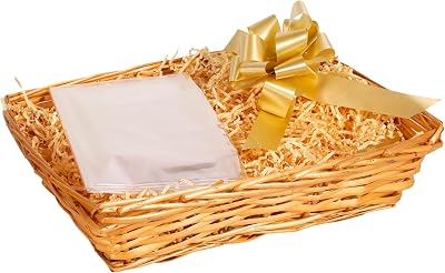 Green Leaves Honey Wicker Basket for Hampers 10x28x38 cm Beige