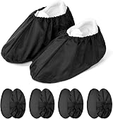 Flintronic 4 Pairs Reusable Overshoes Waterproof Non-Slip Shoe Covers view 1