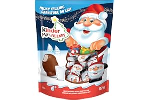 KINDER CHOCOLATE Mini Friends; Milk Chocolate with a Milky Filling; Christmas Chocolate Confection for Sharing or Perfect Sto