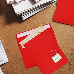 70 Packs A4 Envelope, Red A4 Envelopes, 4x6 Photo