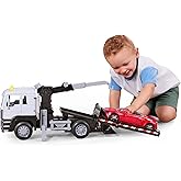 DRIVEN by Battat - Tow Truck, 20-Inch - Toy Tow Truck for Kids - Rescue Vehicle Toy - Lights & Sounds - Movable Parts - 3 Yea