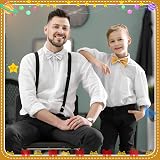 Heyu-Lotus Mens Glitter Sequin Bow Tie Sparkling Pre-tied Adjustable Strap Party view 5