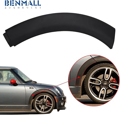 Amazon ベンマロ Benmall 送料無料 ミニ クーパー用 オーバーフェンダー ホイール アーチ トリム フェンダーリップ 泥除け 汚れ防止 ボンネットにも 乗客席側 右下 R50 R52 R53 02 08 オーバーフェンダー 車 バイク