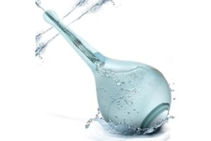 PROPODUSCHE Enema Douche Anti Back-Flow, Amal Douche Dottle Anal Enema Bulb with 5 Spouts, Reusable Enima Vaginal Cleaner kit for Men Women（Blue）