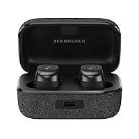 【Amazon.co.jp限定】 ゼンハイザーSennheiser ワイヤレスイヤホン MOMENTUM True Wireless 3 Graphite 本社開発高性能シングルダイナミックドライバー 低遅延 aptX Adaptive マルチポイント ノイキャン 外音取込 Bluetooth 5.2+Class1 途切れにくい Qi充電 通話【国内正規品 2年保証】
